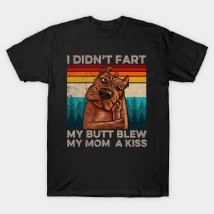 I Didn't Fart My Butt Blew My Mom A Kiss Dog Lover T-Shirt